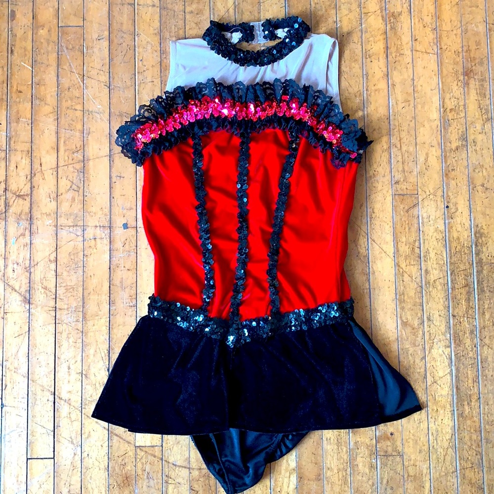 Moulin Rouge figure skating dress